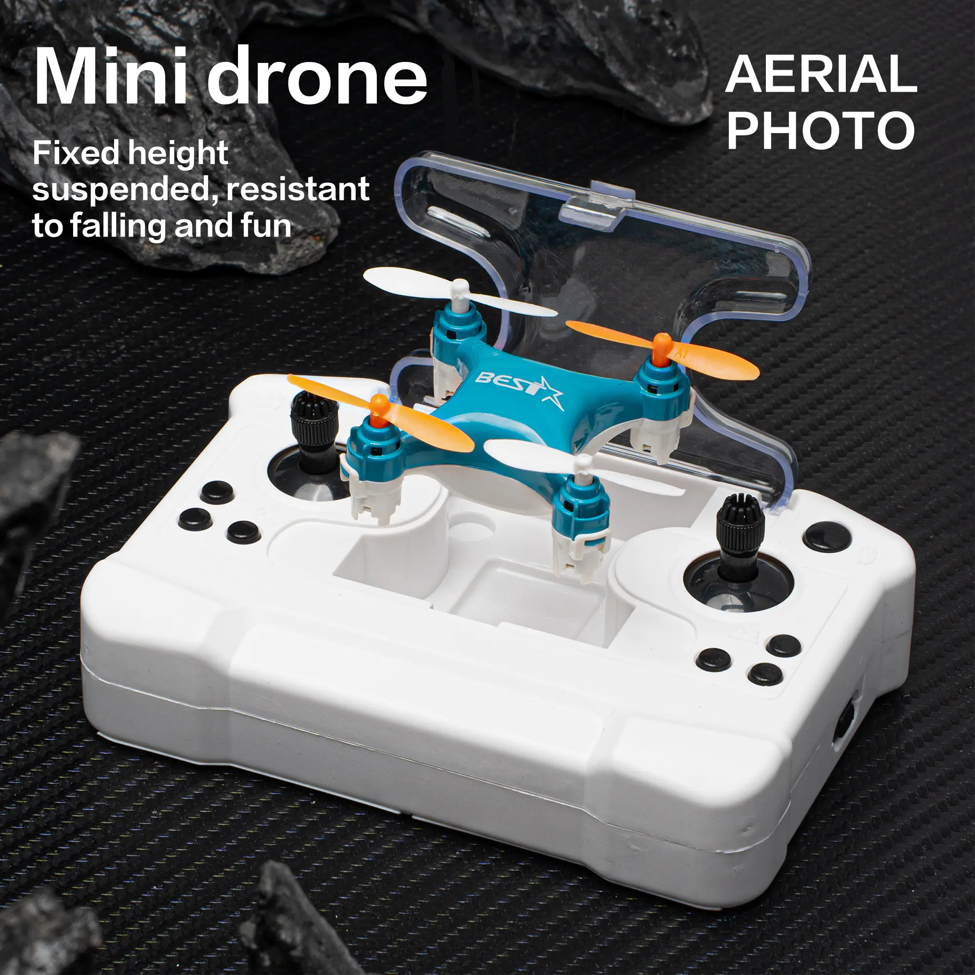 Mini Remote Control Drone, Lightweight Quadcopter with Fixed Height & Quadcopter Design, New Children's Toy Micro Aircraft, Cool Gadgets Electronic Toy, Kid Drone, Portable Drone