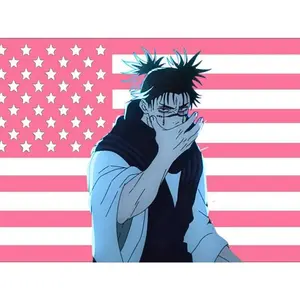 Pink anime Choso Tapestry, Fun Anime JJk Wall Decor,  Cotton Decorative boy room decor y2k room decor Light Linen Decoration boy room decor