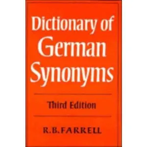 USED-Dictionary of German Synonyms by Farrell, R. B. (Paperback)