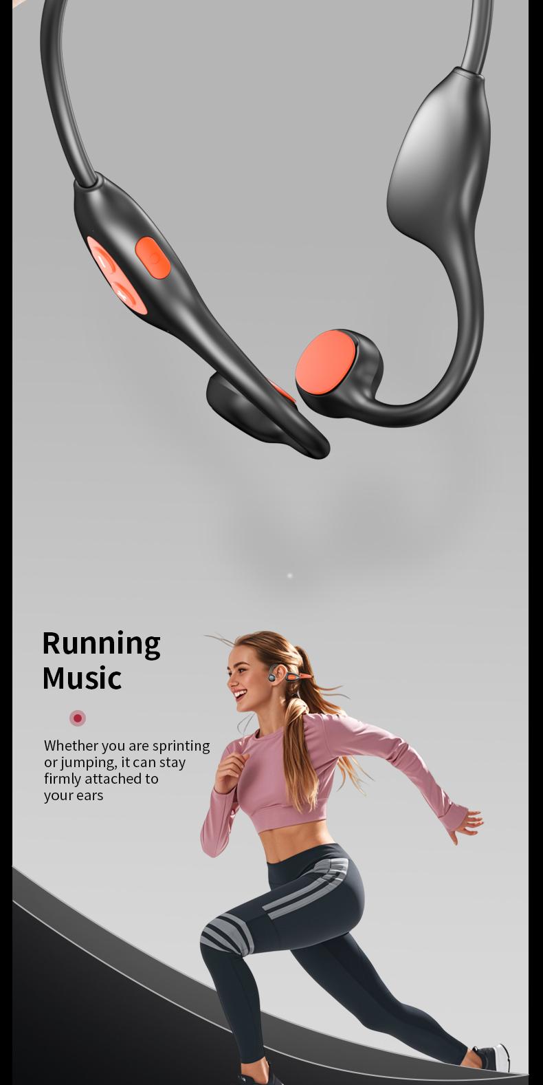 HYUNDAI WS17 Kids Open-Ear Wireless Headphones, Bluetooth 6.1, Waterproof Air Conduction Neckband, Lightweight & Comfortable, Ergonomic Design for Kids, Safe Hearing Protection, Wireless Headset for Study, Music & Calls, Compatible with Android & iOS