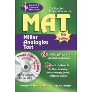 USED-MAT (REA) -- The Best Test Preparation for the Miller Analogy Test: 5th Edition (Miller Analogies Test (MAT) Preparation) by Editors of REA (Paperback)