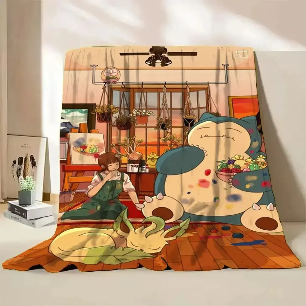 Round Chubby Lazy Forest Creature Cartoon Flannel Throw Blanket, Fluffy snug fabric suitable for adults and kids, multi-scene warm cover for bedroom, sofa and office space, delicate present option for daily gifting occasions
