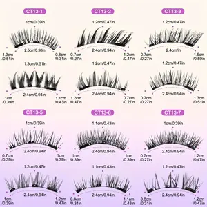 Magnetic False Eyelashes Set, Eyelash Extension, Natural Dense Look, Includes Clip, No Glue Needed, Reusable, Perfect for Travel, Dates, Parties