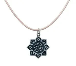 Om Symbol on Leather Necklace