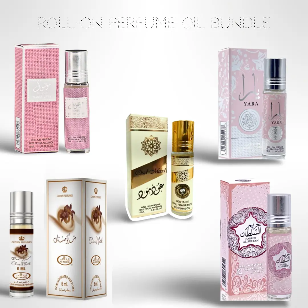 Ard Al Zaafaran Roll On Multi-Pack Fragrance - Floral Oriental, Alcohol-Free, Oil-Based Unisex Beauty & Personal Care Product