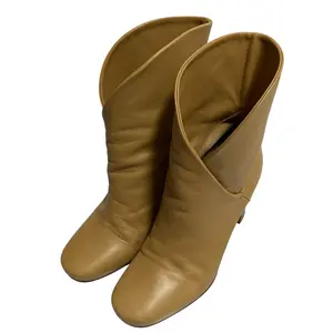 Pre-owned Celine Calfskin Small Leather Goods Leather Short Boots
