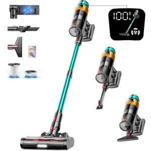 Cordless Vacuum Cleaner, 580W 48KPA 70Mins Vacuum Cleaners for Home, Stick Vacuum with Charging Dock Station, Anti-Tangle Wireless Vacumm, Rechargeable Cordless Vacuum for Pet Hair/Carpet/Hard Floor
