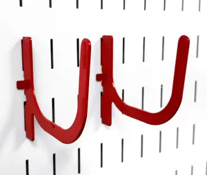 U-Shaped Slotted Pegboard Hook (2) Pack - 4in Reach - 10-UH-404