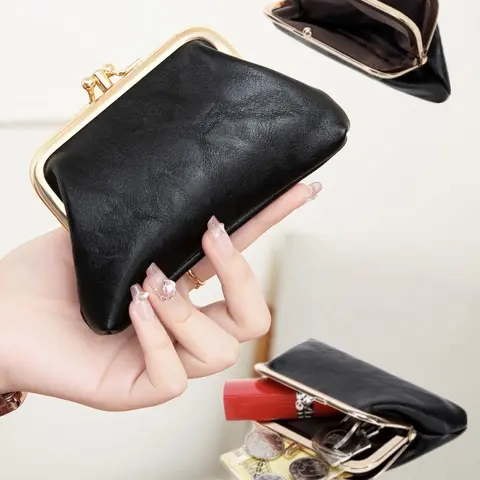 Women's Small Coin Wallet, Soft Leather Medium Size, Classic Design for Daily Use, Fashionable and Practical, Perfect Gift for Holidays，Suitable for Thanksgiving, Christmas, Valentine's Day,