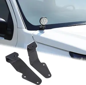 Car Hood Light Mount Brackets Compatible with Nissan Frontier 2022-2026 Truck Hood LED Spotlight Work Light Mounting Bracket Holder Kit Pillar Pods Hood Hinges Hood Light Bracket Auxiliary Accessories