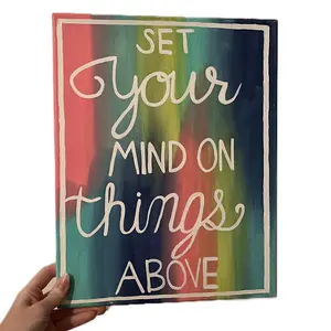 JACKIES.PAINTINGS + Inspirational Quote Canvas Painting - Customizable Wall Art for Home Decor bedroom accessories house