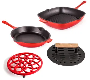 BergHOFF Neo 4-Piece Cast Iron Grill & Fry Panet