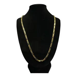 Oro Laminado 14K Cadenas Figaro 3.3MM 20 In