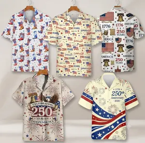 America 250 Celebration Hawaiian Shirt, 1776–2026 Patriotic Aloha Shirt, Freedom Heritage Summer Gift#USA250#PatrioticStyle#AlohaShirt