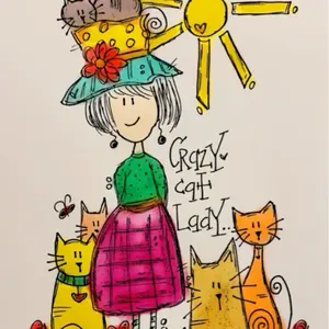 Doodle Journal/Notebook Lined. Cats!