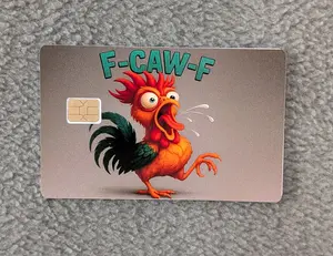 F-Caw-F #303 Card Protector Sticker, Overlay, Decorative Only