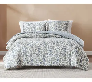 Lush Decor Lillian Block Print Comforter 3Pc Set King/Cal King