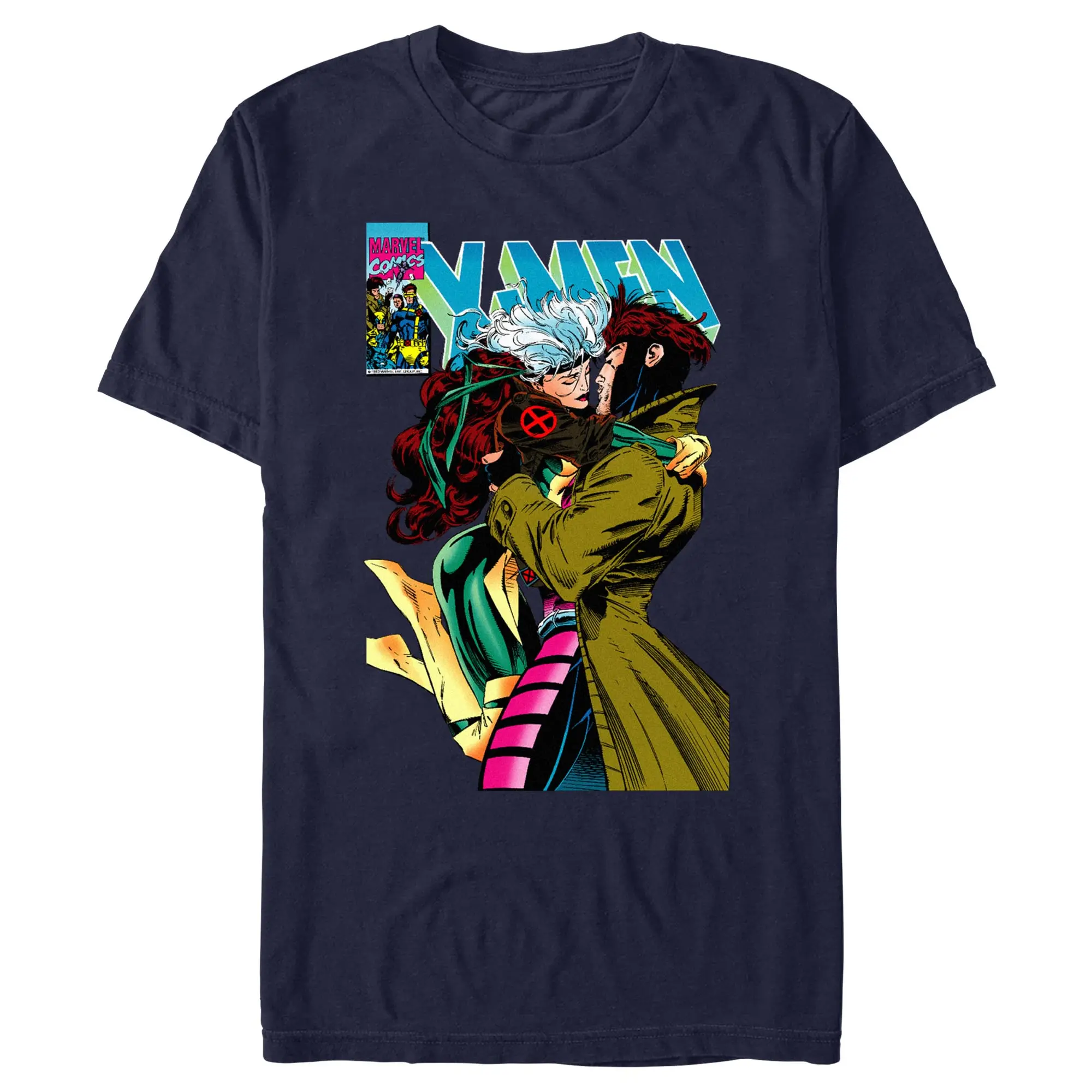 Men's Marvel X-Men '97 Comic Gambit And Rogue T-Shirt