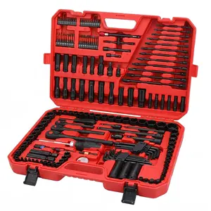 Nanwei 182pcs Professional Mechanical Tool Set, CR-V Steel Socket Wrench Set with 72-Tooth Ratchet, Metric And SAE, Complete Manual Tool Kit for Home, Automotive, And Industrial Car Repair, Durable Storage Box for Car Repair And for home Maintenance
