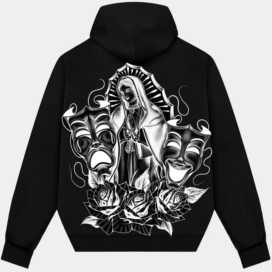 LUPITA Fleece Hoodie, graphic tees chicanos clothing, gangsster Tattoo Sweatshirt, Hoodie, Shirt, Tops Cotton Fabric, women men gift, Oversized shirt, sweatshirt, hoodie