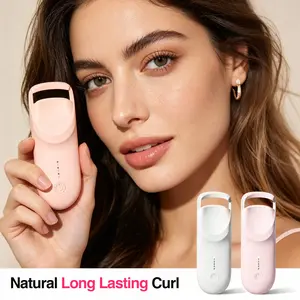 Portable Heated Eyelash Curler for Precise Styling - USB Charging, Ergonomic Handle, Perfect Curl Every Time