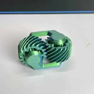 Creative 3D Printed Double Helix Gear Spinner, Visual Stress Relief Desk Toy
