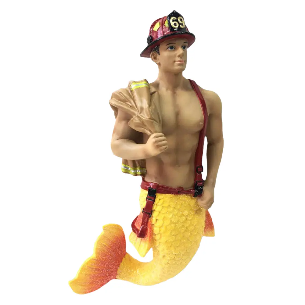 December Diamonds Merman Back Draft Christmas Figurine, Festive Home Decor Ornaments