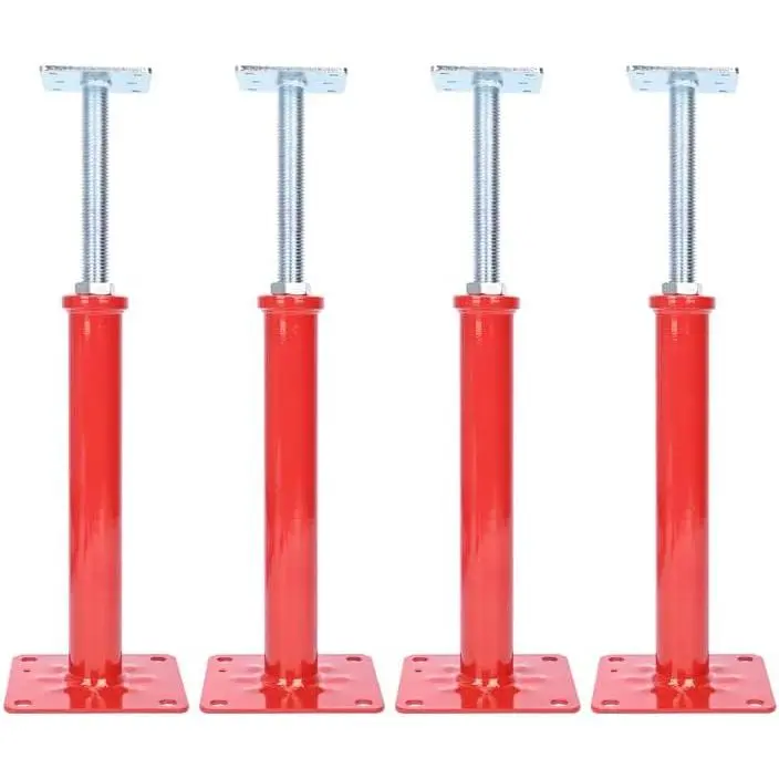 Jacks for Leveling, Basement Jack, Jack for Temporary, 11.6" to 16.1", Joist Jack, 8800 lbs Max Load Capacity, 4 PCS(Red)