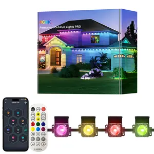 Permanent Outdoor Light, 150ft RGB Eaves LED Strip, APP Control Remote, DIY Scene Modes, Ip67 Waterproof, Garden Decor, Party Lighting, Smart Led Light