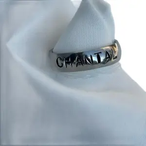 Unisex Stainless Steel Ring Personalized with your Name  Engraved Classic Design Jewelry