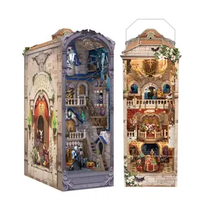Tonecheer 3D Wooden Handmade Puzzle DIY Book Nook Kit - Carnival Themed Edition, with Spring Glow Up and Summer Vibes