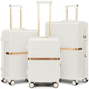 【Fast Delivered】3-Piece Luggage Set Lightweight, Family Travel Large Capacity Suitcase Set, with Cup Holder, TSA Lock, Durable Spinner Wheels