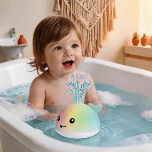 Fun Lihgt up Bath Toys,WhaleMermaid Model Toys for toddlers,Glow in the Water Toys for Birthdays,Ideal for Shower,Bathtub,Swimming Pool,Easter Gifts,Summer vibes summer deal party water toy cannon kidsshopping g outdoor activity vscogirl party gift child