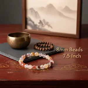 Golden Healer Hematoid Quartz Energy Bracelet – Amplify Healing, Abundance & Spiritual Power-8mm