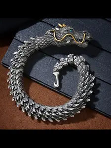 New Handmade Dragon Bracelet for Men, Vintage Style, Collectible Level, Dynamic Design, High-End Feel, Perfect Gift