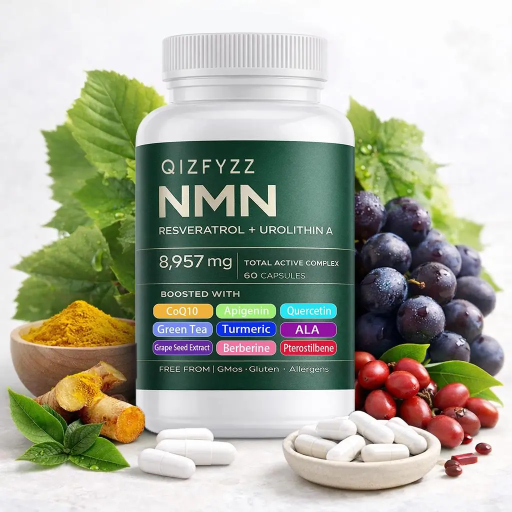 NMN NAD+ Supplement with Resveratrol – Cellular Energy & Healthy Aging Support – NAD Booster Formula with Antioxidant Support – Dietary Capsules, Energy Focus Supplement, Advanced Dietary Supplement