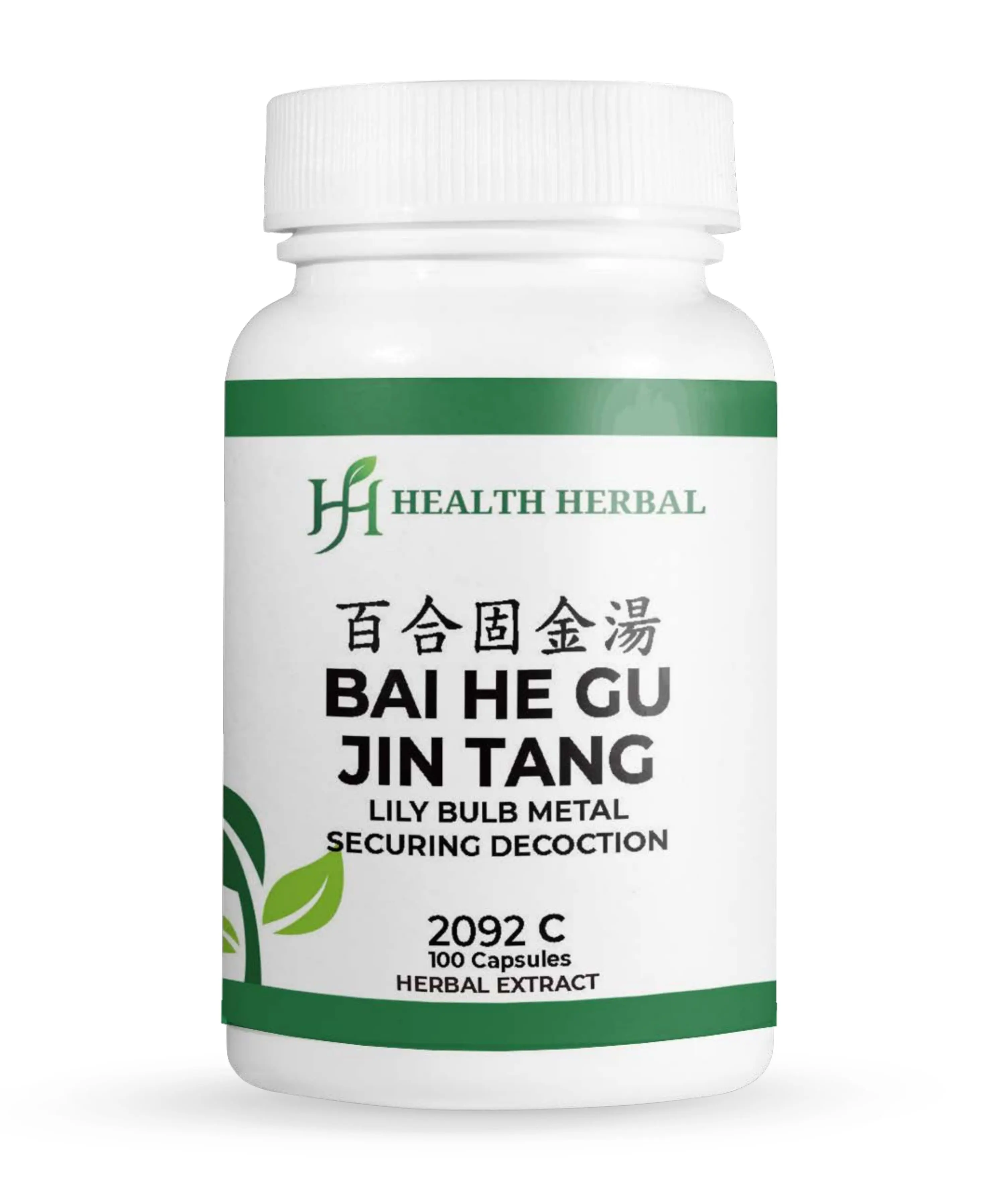 Bai He Gu Jin Tang/Lily Bulb Metal-Securing Decoction 100 Capsules Herbal Extract Soothes Airways Nourishes from Within Supports Respiratory Comfort