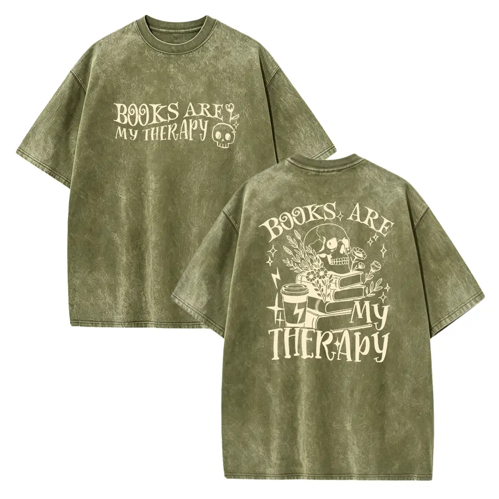 Books Are My Therapy Shirt, Funny Reading Tee