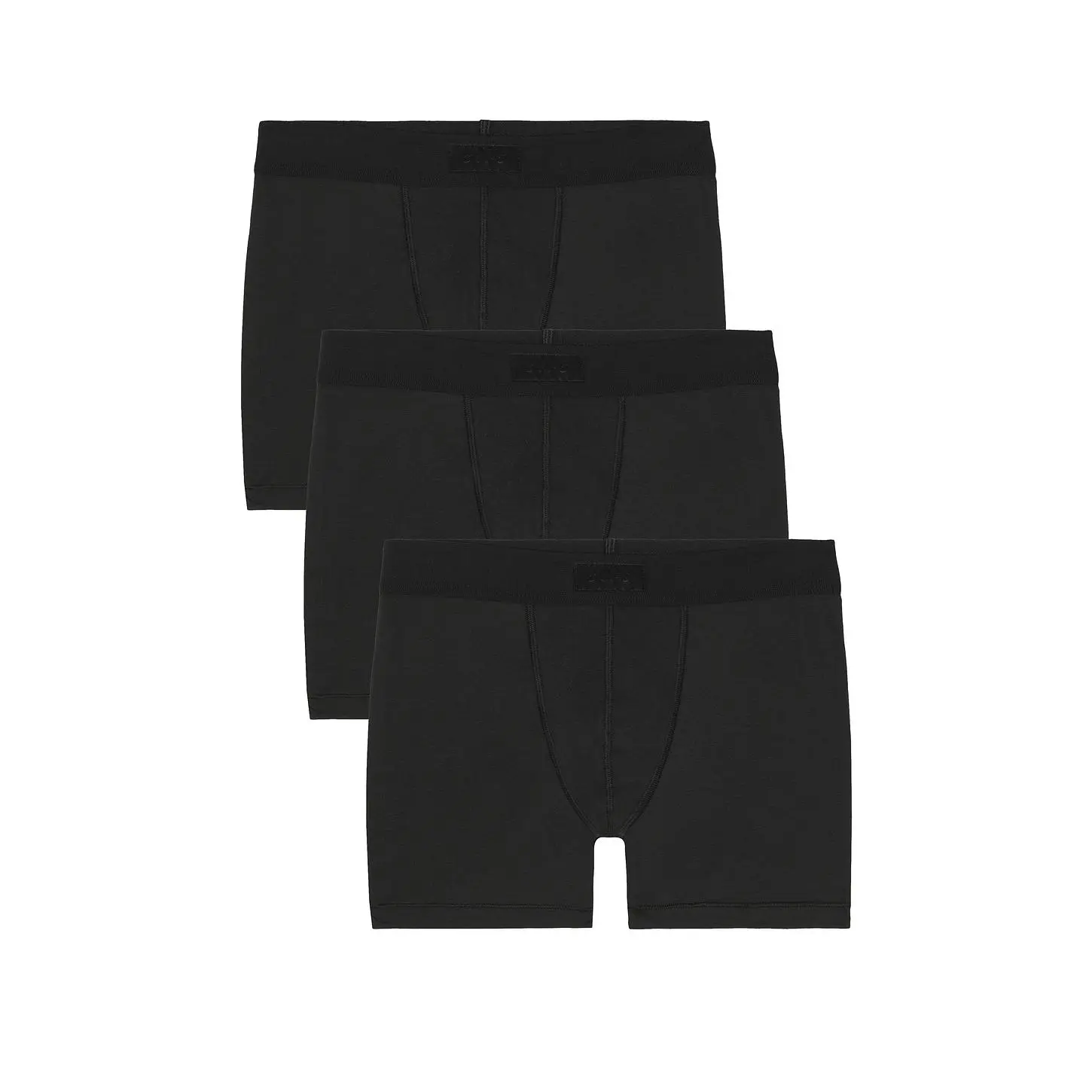 SKIMS Cotton 3" Boxer Brief 3-Pack in Onyx