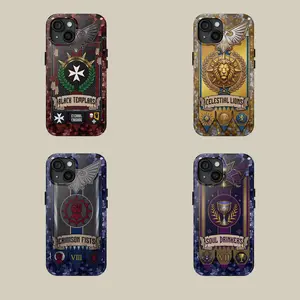 Warhammer 40K Space Marine Successor Chapter Banner Phone Cases - Choose from Black Templars, Crimson Fists, Celestial Lions, or Soul Drinkers - Durable Grimdark Sci-Fi Phone Cover