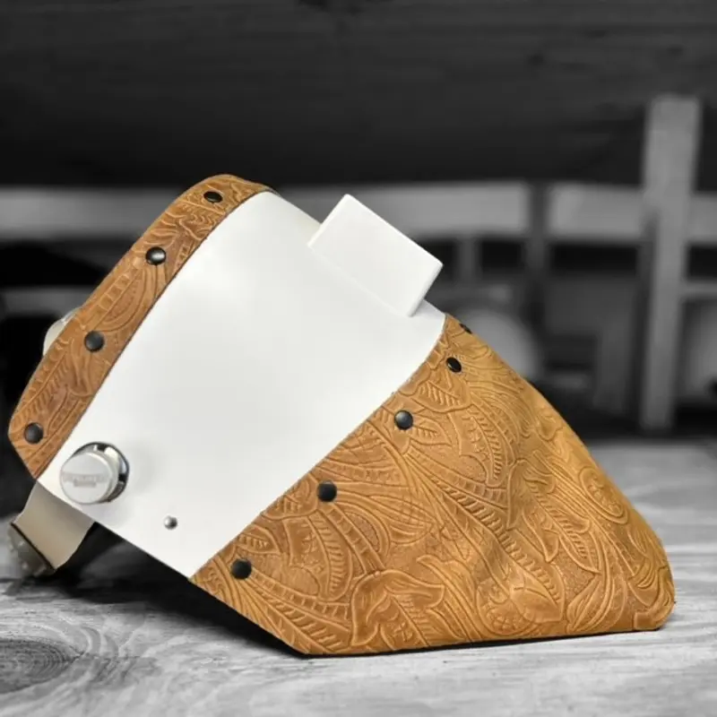 Finer Pipeliner Leather Welding Hood Chopped Top and Bottom