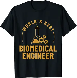 World's Best Biomedical Engineer Biomed Engineering Apparel T-Shirt - Dacodaqu Shop 27B09ZN1VJ41