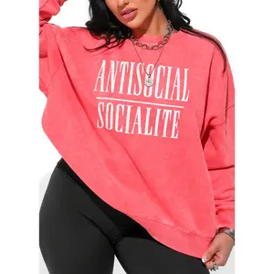 ANTISOCIAL SOCIALITE OVERSIZED GRAPHIC SWEATSHIRT