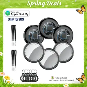 [Spring Deals] Tukio 2026 GPS Tracker(iOS Only) for Car & Pets,Mini Trackers Device with Weatherproof Magnetic Case-No Monthly Fee-Best Hidden GPS Trackers,Global Coverage Location Tracker,Anti-lost Device,For Apple Find My (iOS Only) For iPhone