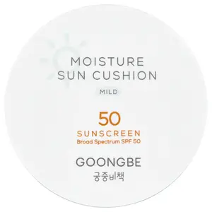 Goongbe Moisture Sun Cushion Sunscreen, Mild, SPF 50, 0.49 oz (14 g)