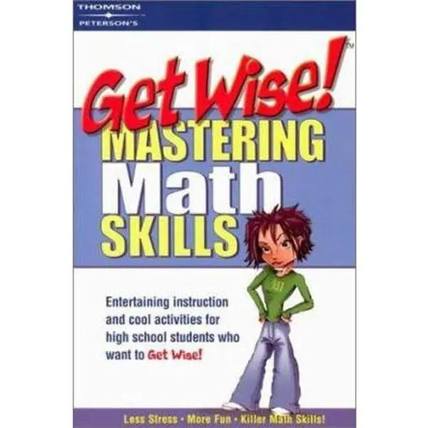 Used Arco "Get Wise! Mastering Math Skills" Paperback, Mathematics Learning Resource for Basic Math, Practice Problems, Skill Mastery & Test Preparation