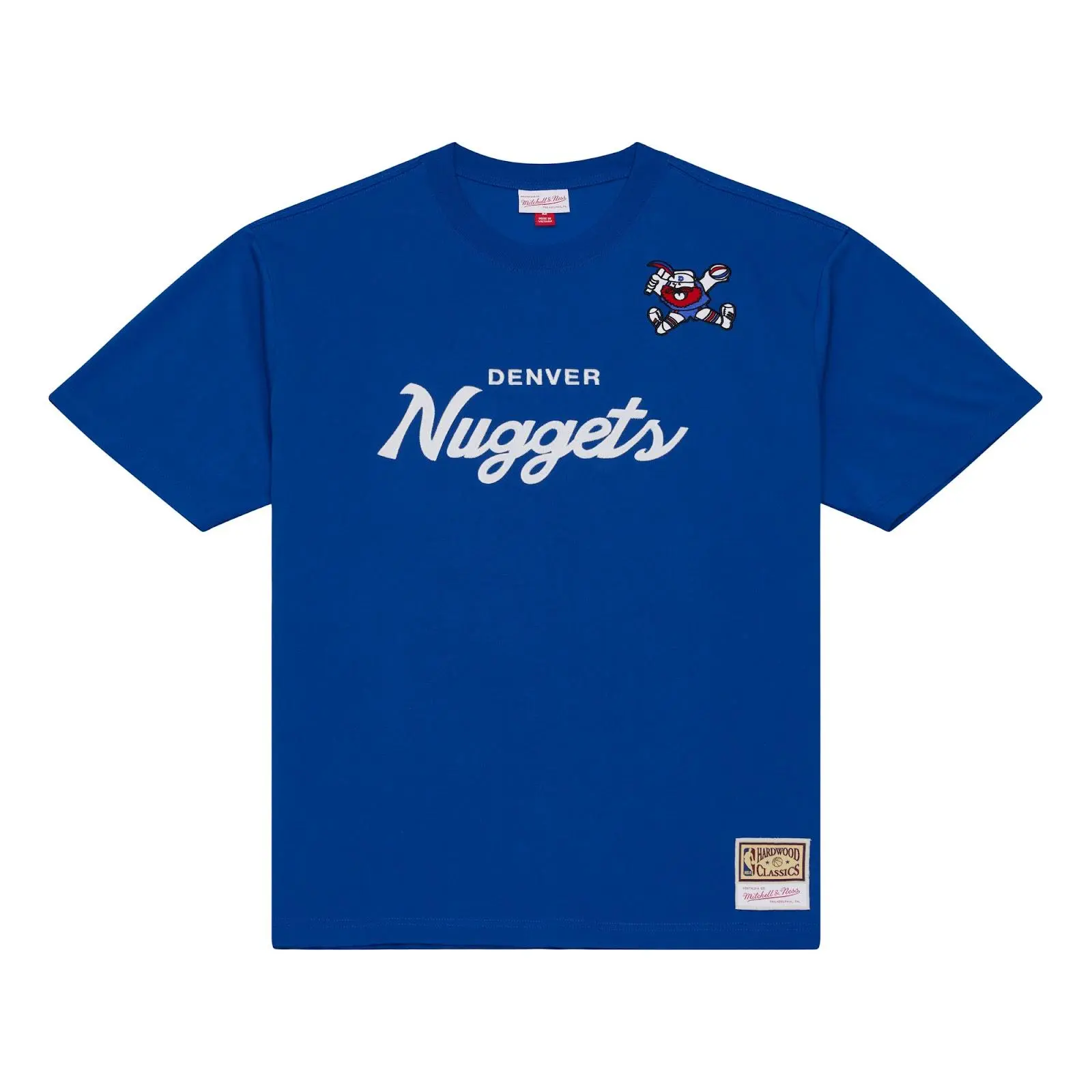 Denver Nuggets Royal Head Coach T-Shirt NBA Throwback Tee Graphic Vintage Fan Gear Mitchell & Ness