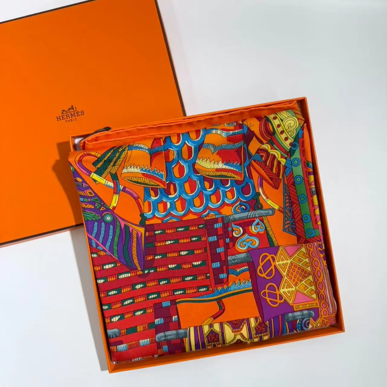 Pre-owned Hermès – Silk Scarf（SZ 19538）