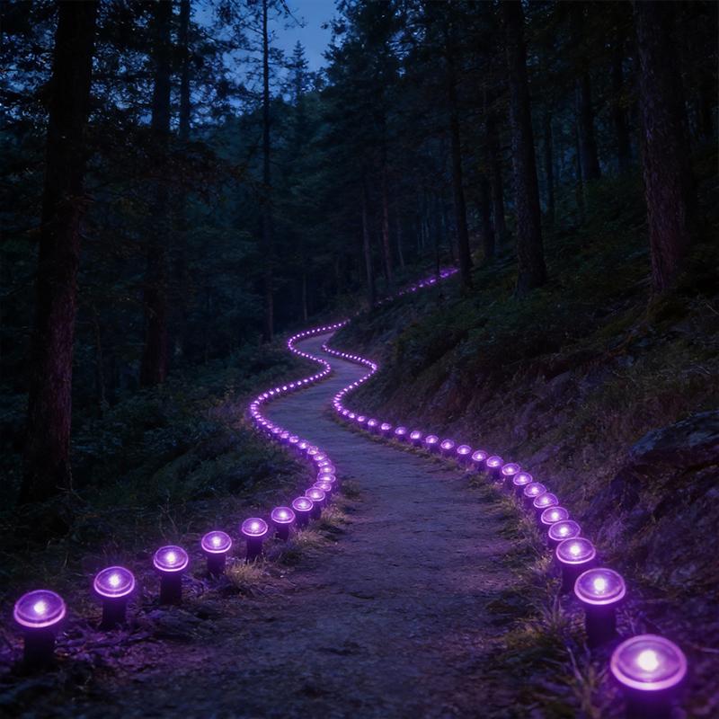 Outdoor string lights, landscape decorative lights 30 lamp heads Solar buried step lights IP44 waterproof street lights, suitable for steps, outdoor garden lights, paths, courtyards and lawns