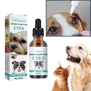 Tear duct Serum for dogs Eye droppings for dogs and cats eye tear stain serum for pets Eye Drops tear stain remover Cat Tear Stain Remover Starter Kit